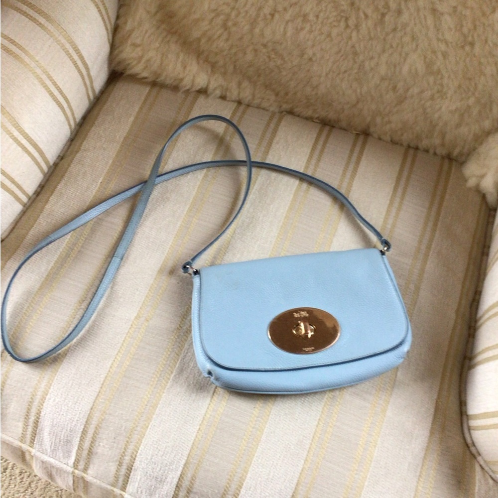 Blue Coach crossbody bag